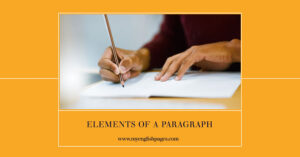 Elements of a Paragraph Lesson Plan