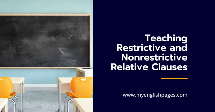 Teaching Restrictive and Nonrestrictive Clauses