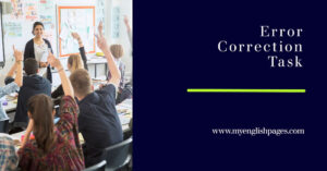 Error Correction Lesson Plan