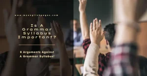 Is A Grammar Syllabus Important?