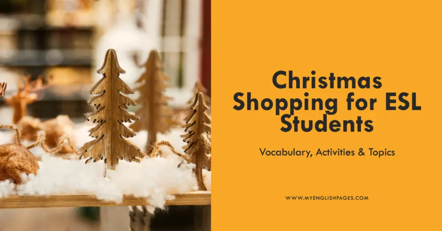 Christmas Shopping for ESL Students
