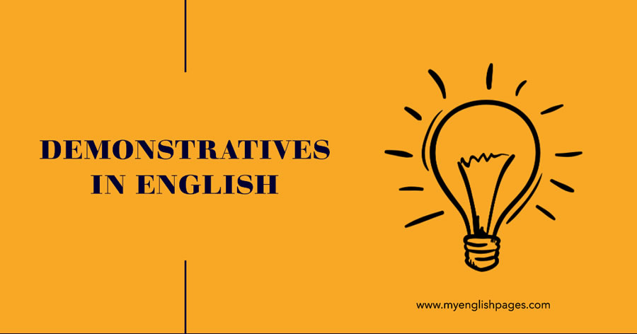 Demonstratives In English
