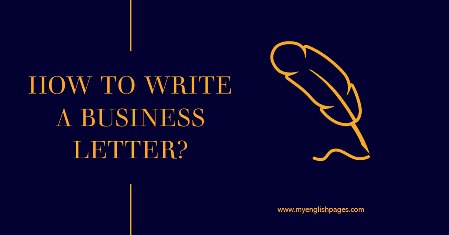 How To Write A Business Letter