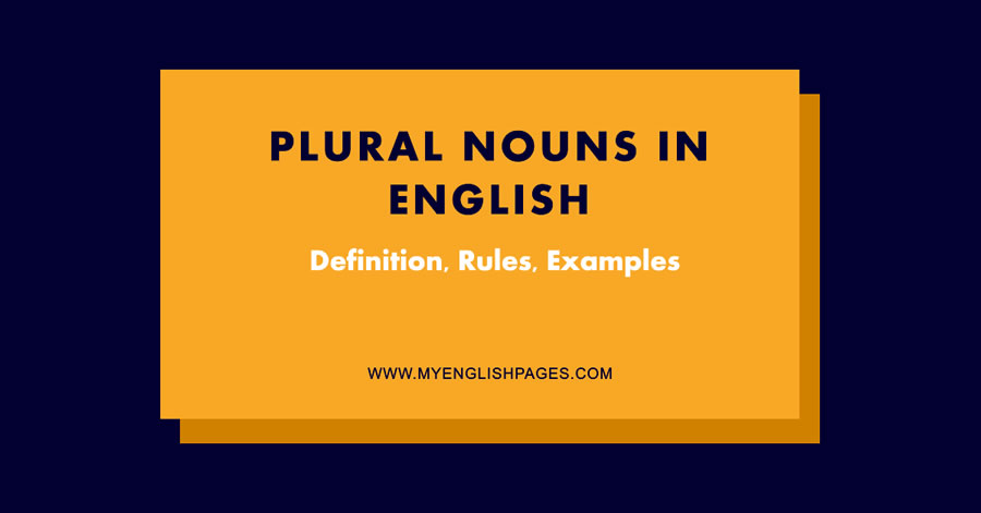 Plural Nouns In English