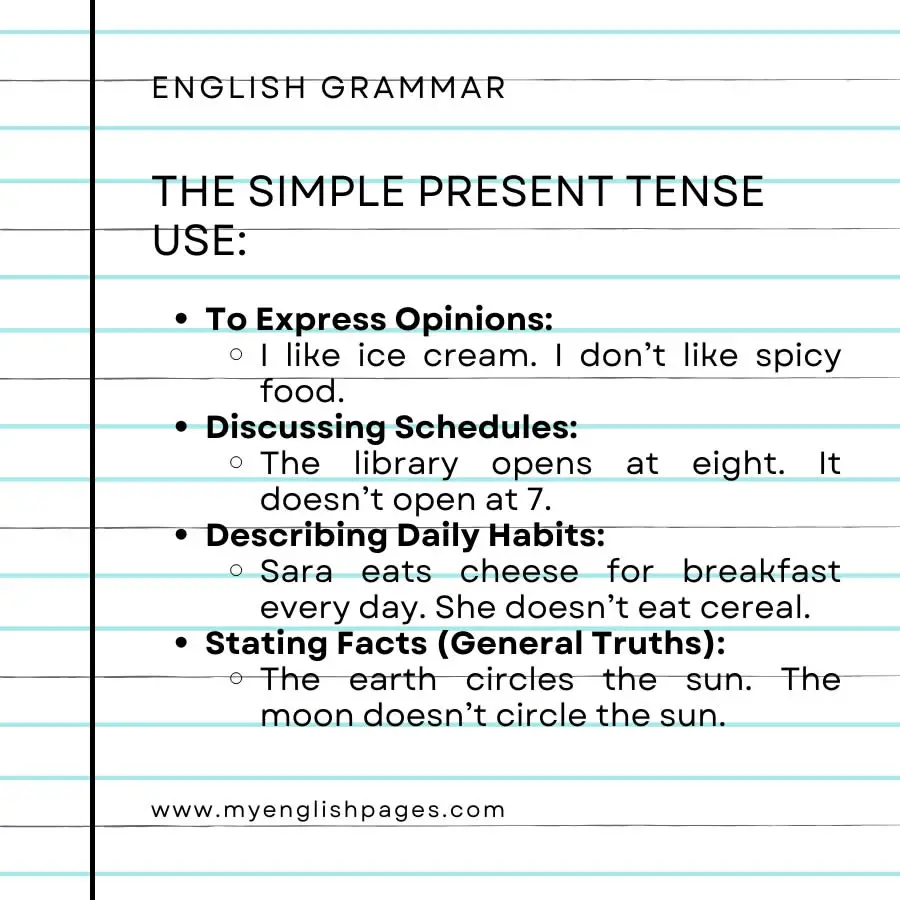 The Simple Present Tense