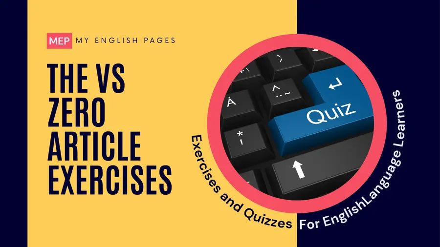 The vs Zero Article Exercises with Answers