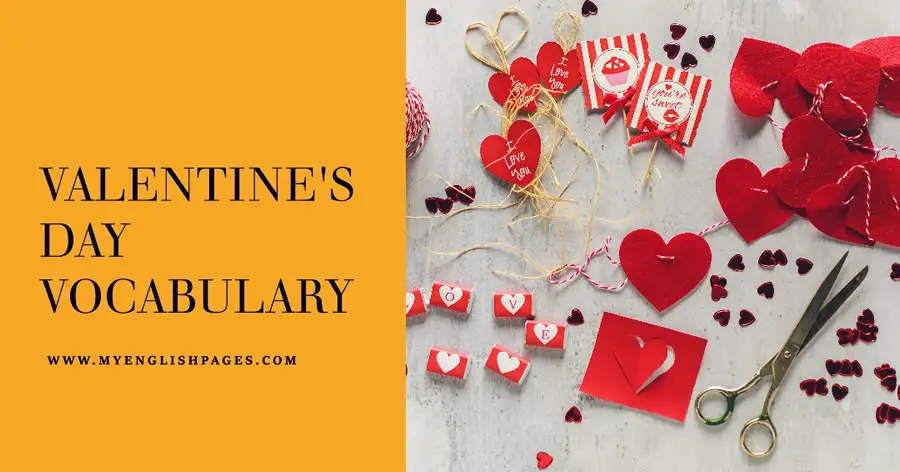 List of Valentine's Day Vocabulary