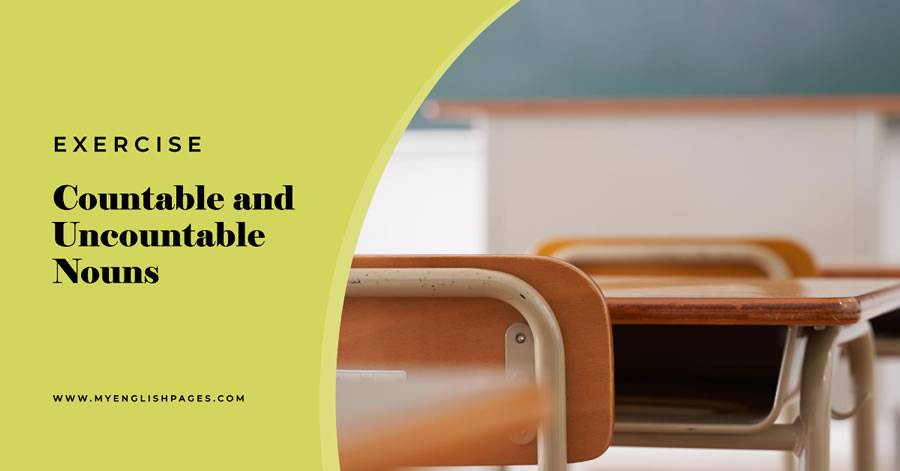 Exercise on Countable and Uncountable Nouns