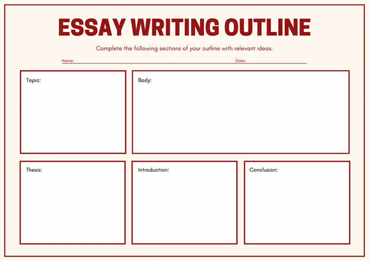 Essay Outline Template