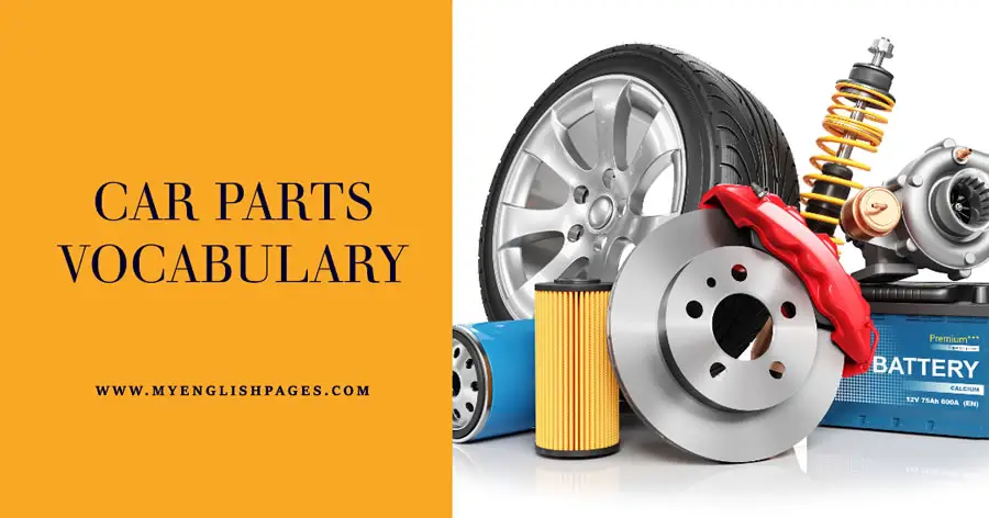 Car Parts Vocabulary List