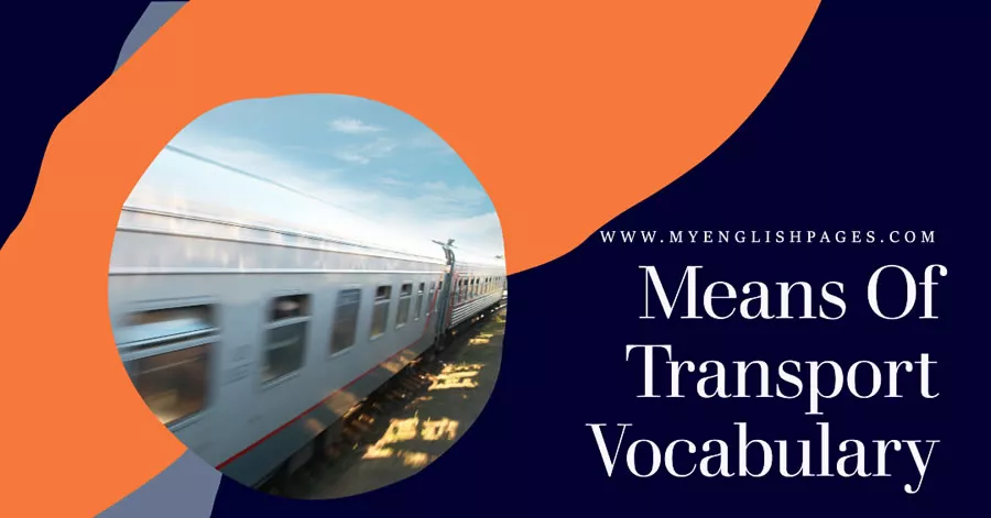 List of means of transport vocabulary