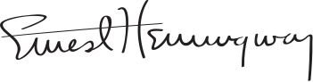 Ernest Hemingway's Signature