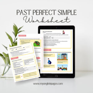Past Perfect Simple Tense Worksheet 1