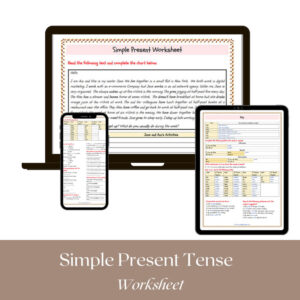 Present Simple Worksheet (PDF Format + Key Answers)