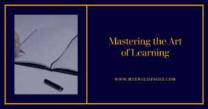 Mastering the art of learning to learn