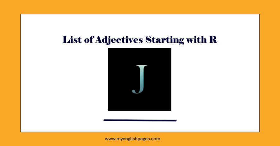 Adjective Words with R