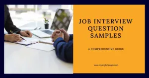 Job Interview Sample Questions