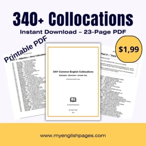 English Collocations Workbook PDF - Cover