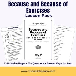 Because and Because Of Worksheet Mockup (Cover)